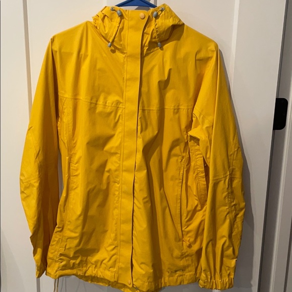Bright Yellow Llbean Rain Jacket 